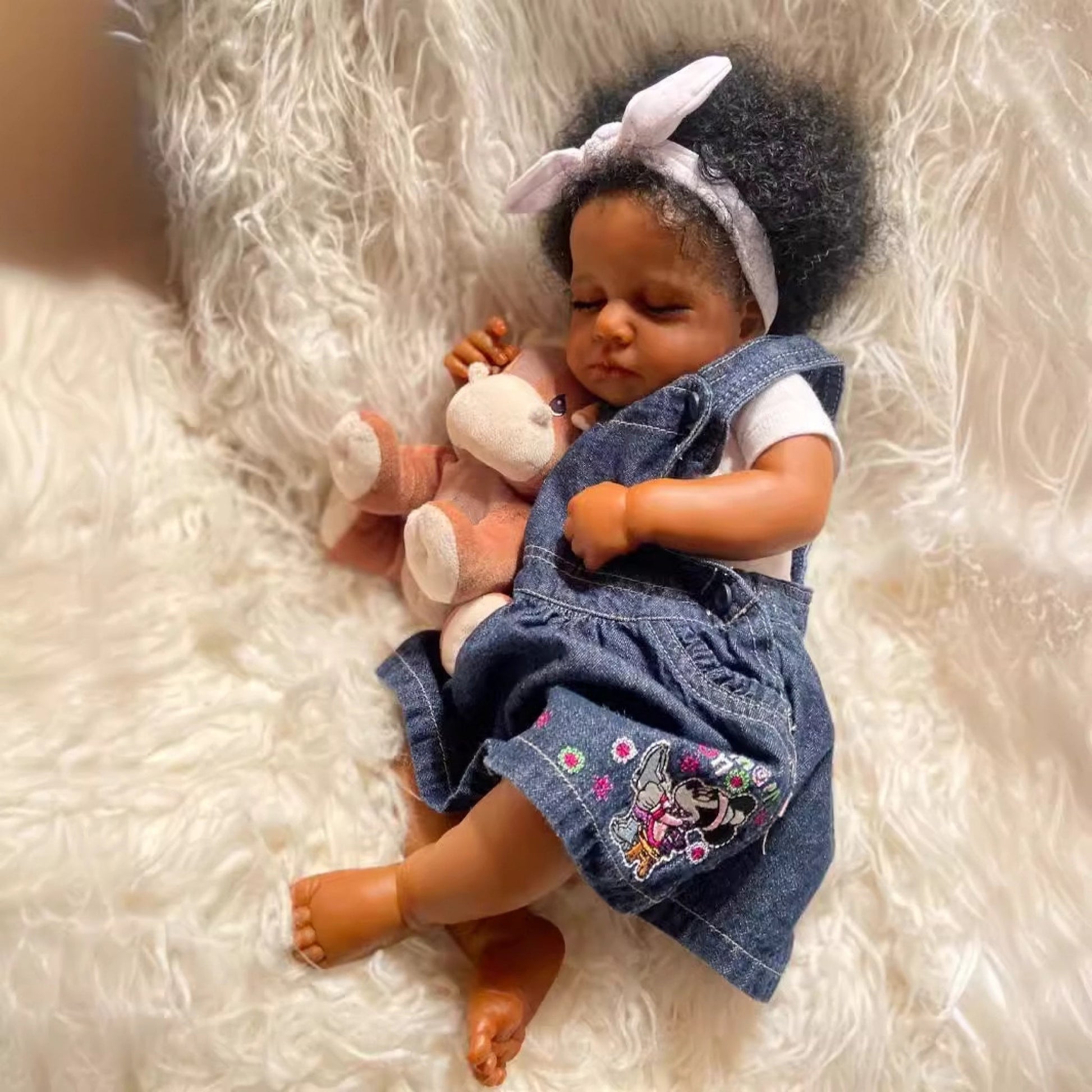 Realistic 19Inch African American Reborn Baby Doll - Taylor K Shop