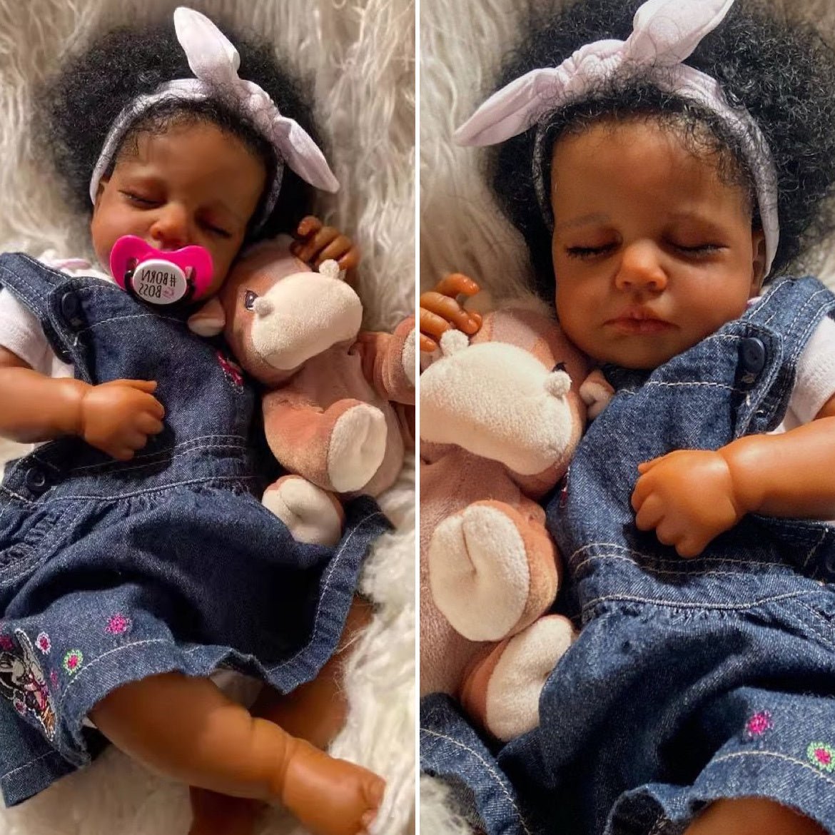 Realistic 19Inch African American Reborn Baby Doll - Taylor K Shop