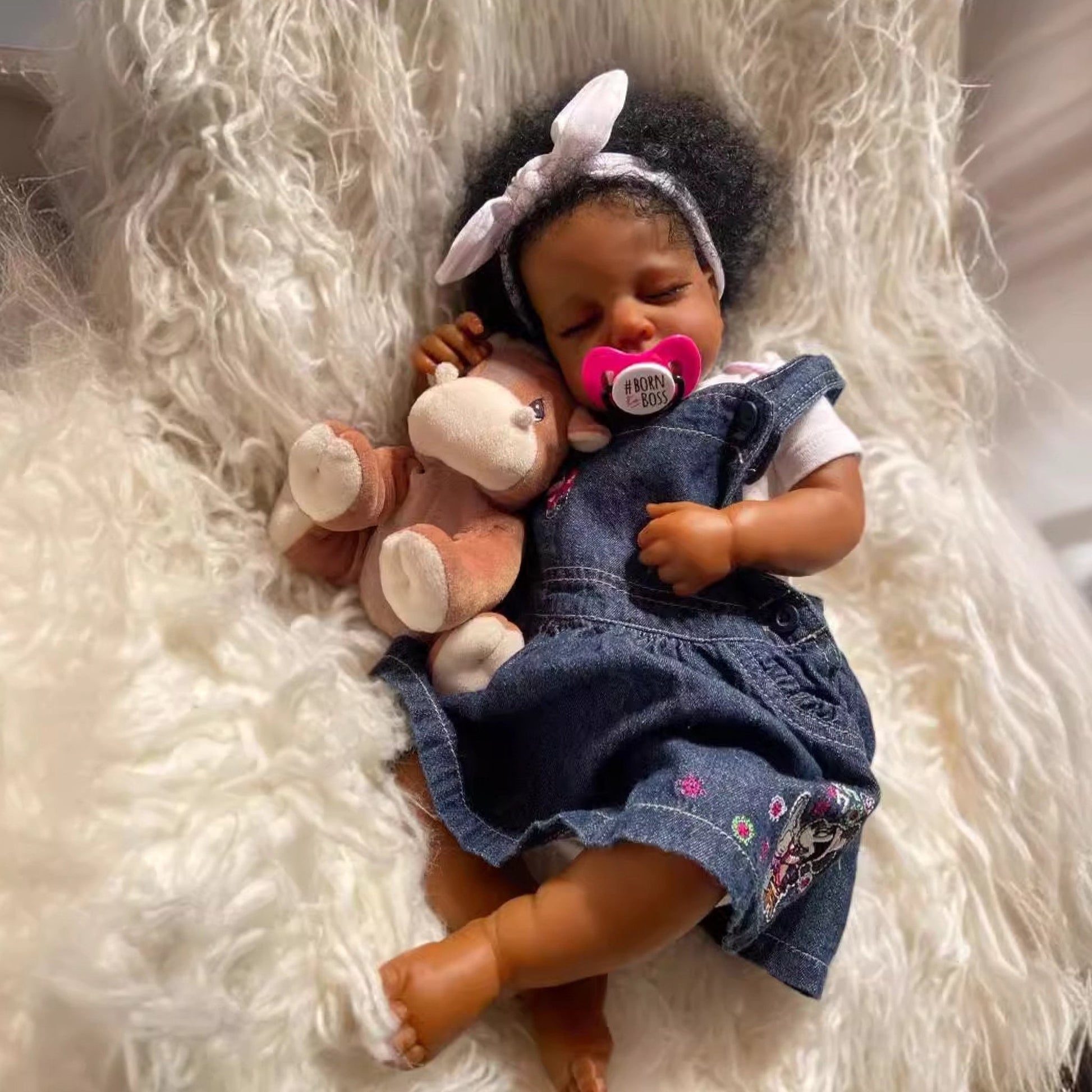 Realistic 19Inch African American Reborn Baby Doll - Taylor K Shop