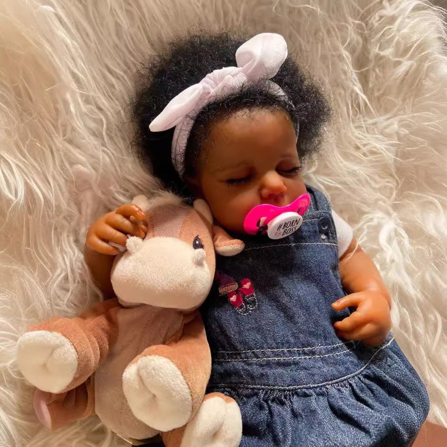 Realistic 19Inch African American Reborn Baby Doll - Taylor K Shop
