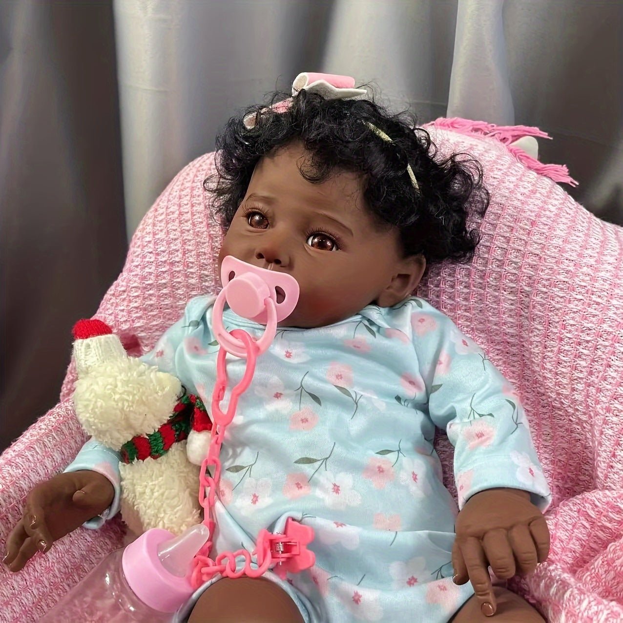 Realistic Lifelike Newborn Black Baby Doll 18 Gift - Taylor K Shop