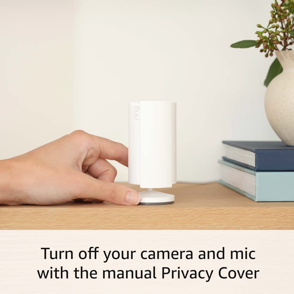 Ring Indoor Cam (2nd Gen) | latest generation, 2023 release | 1080p HD Video & Color Night Vision, Two - Way Talk, and Manual Audio & Video Privacy Cover | White - Taylor K Shop