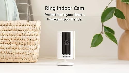 Ring Indoor Cam (2nd Gen) | latest generation, 2023 release | 1080p HD Video & Color Night Vision, Two - Way Talk, and Manual Audio & Video Privacy Cover | White - Taylor K Shop
