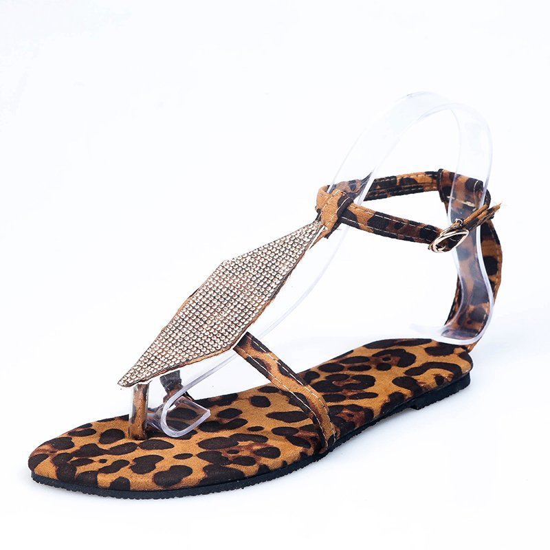 Sandals rhinestone flip flops women sandals - Taylor K Shop