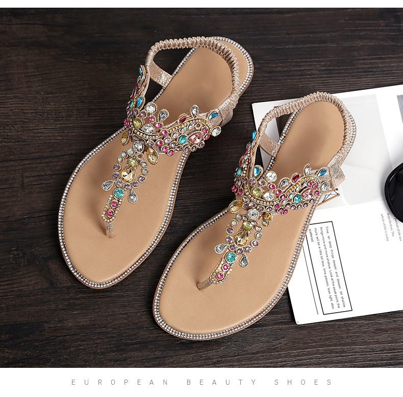 Sandals with colorful diamonds and sandals - Taylor K Shop