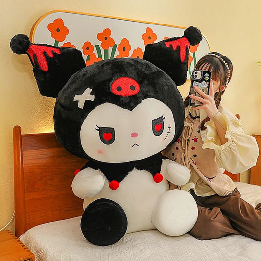 Sanrio Dark Devil Kuromi Plush Toy 2550cm Pillow - Taylor K Shop