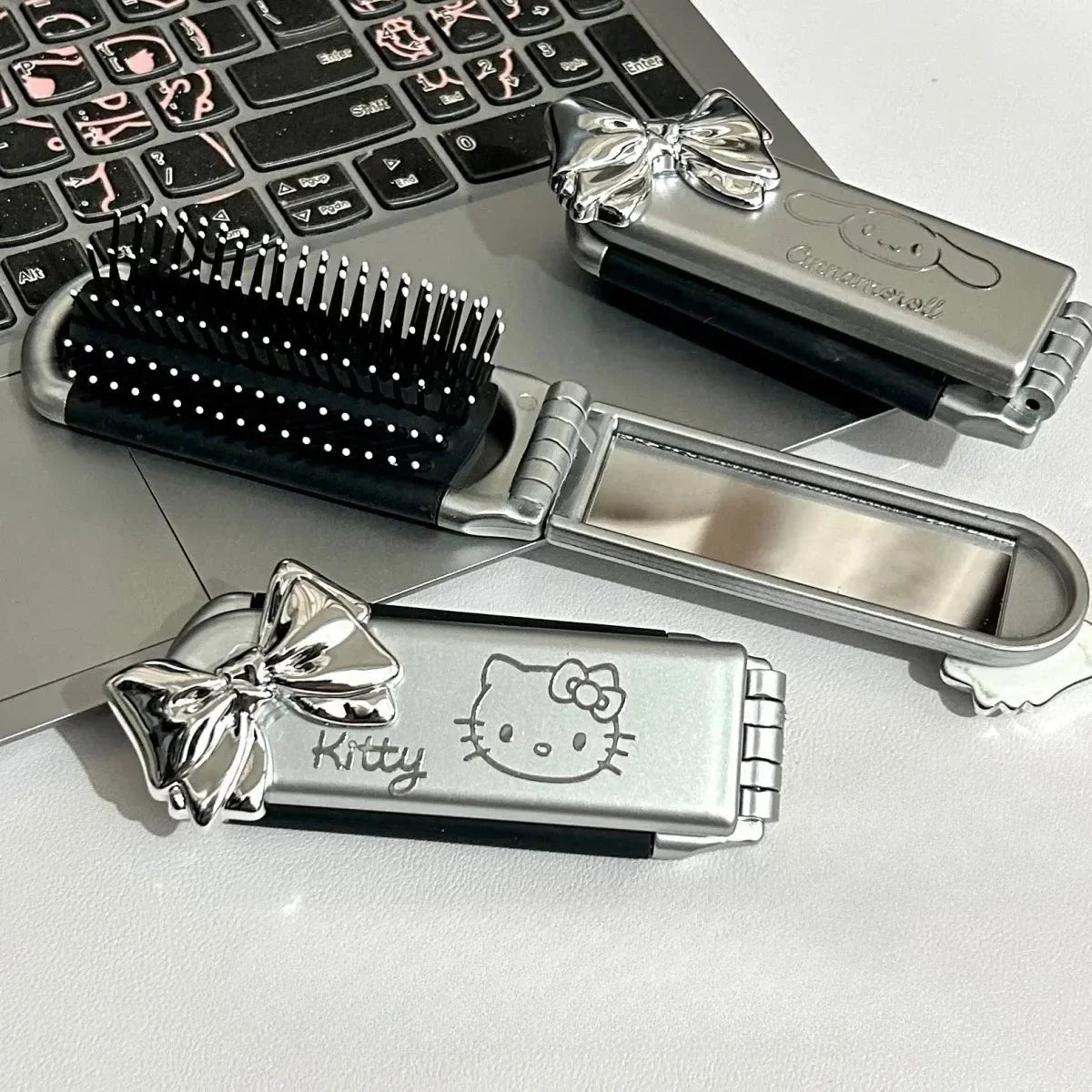 Sanrio Kawaii Cartoon Comb Mirror Melody Cinnamoroll Hello Kitty - Taylor K Shop