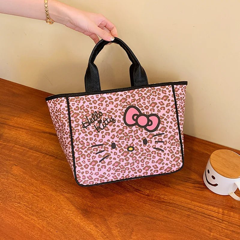 Sanrio Pink Leopard Hello Kitty Cosmetic Makeup Bag Set - Taylor K Shop
