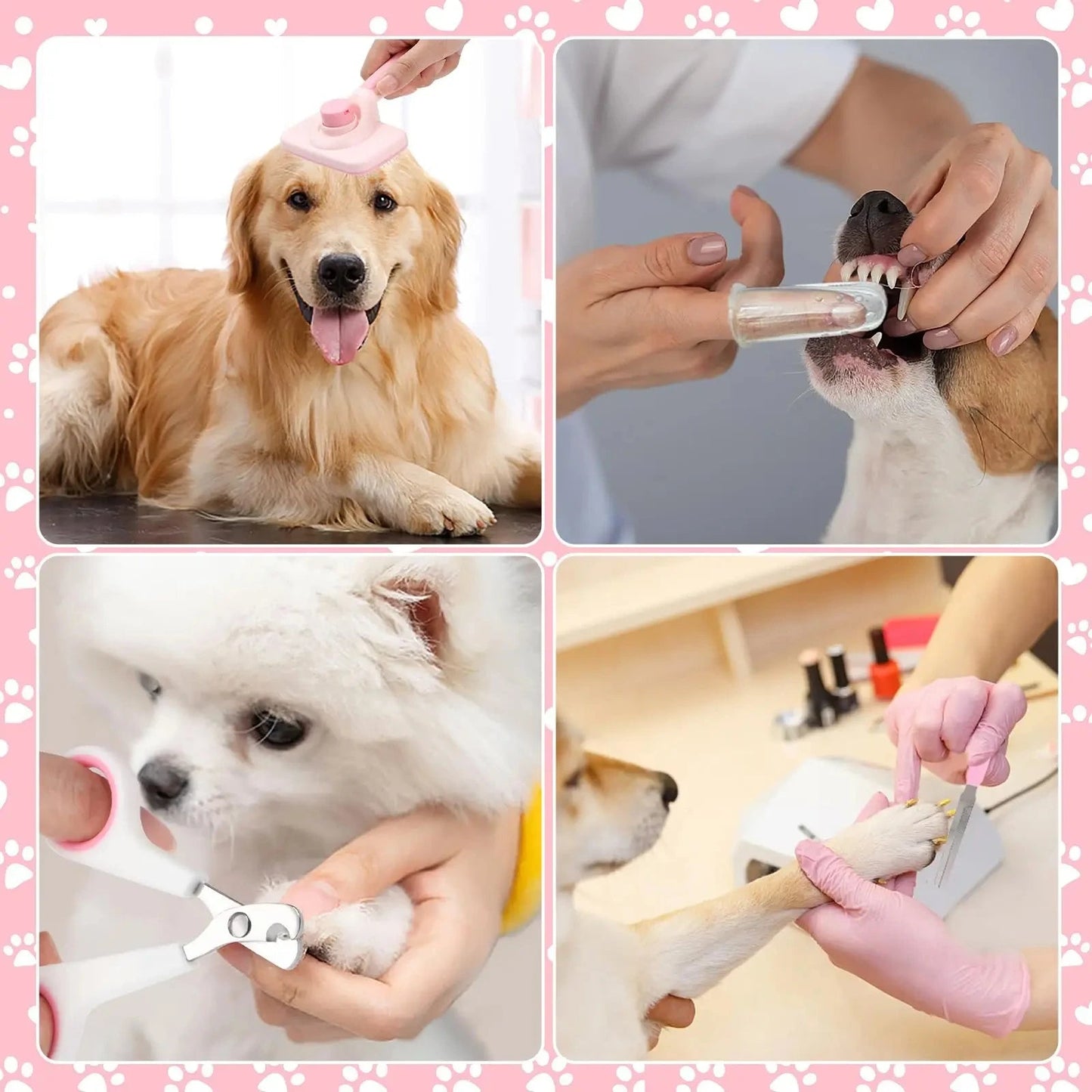 SelfCleaning Dog Grooming Kit 8Piece Clipper Set - Taylor K Shop