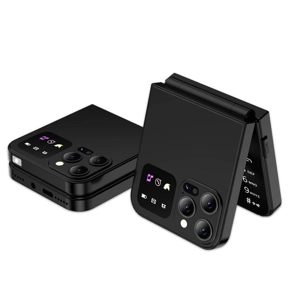 SERVO A50 Pro Flip Phone Dual SIM GSM Torch Call Recording - Taylor K Shop