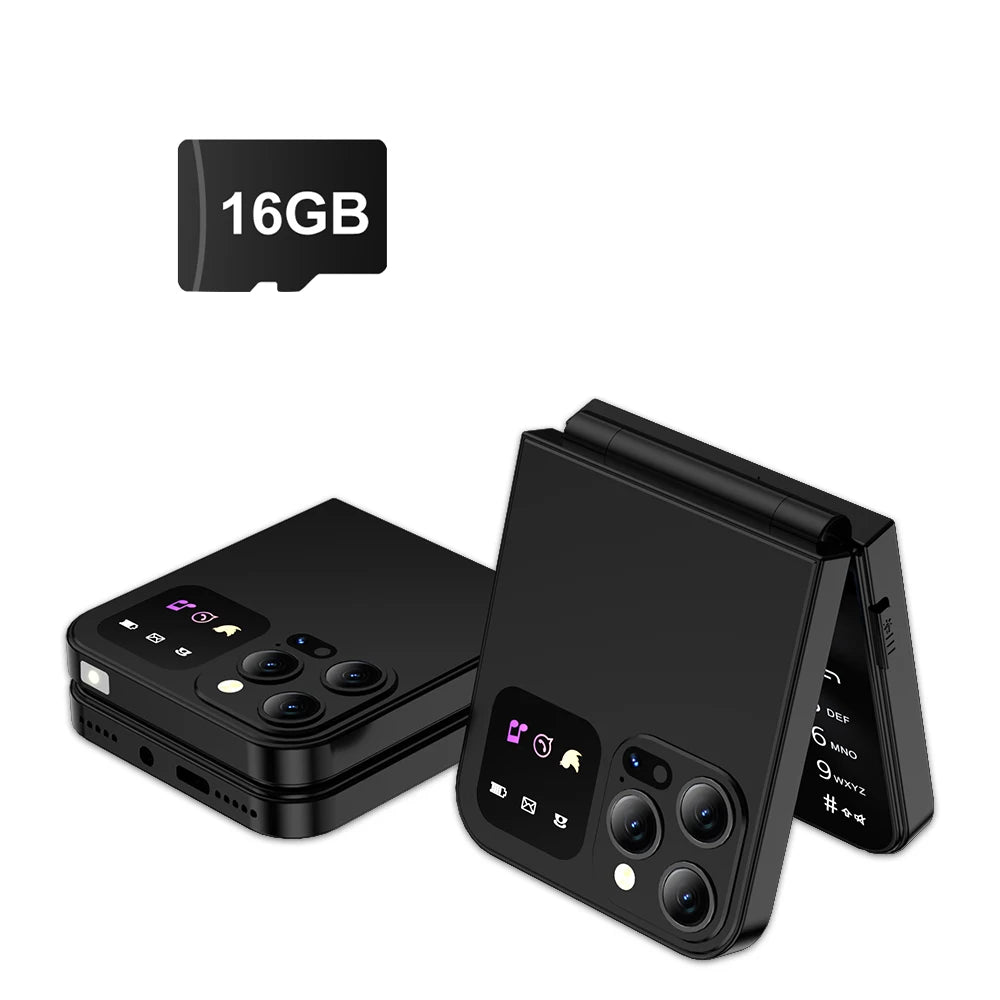 SERVO A50 Pro Flip Phone Dual SIM GSM Torch Call Recording - Taylor K Shop