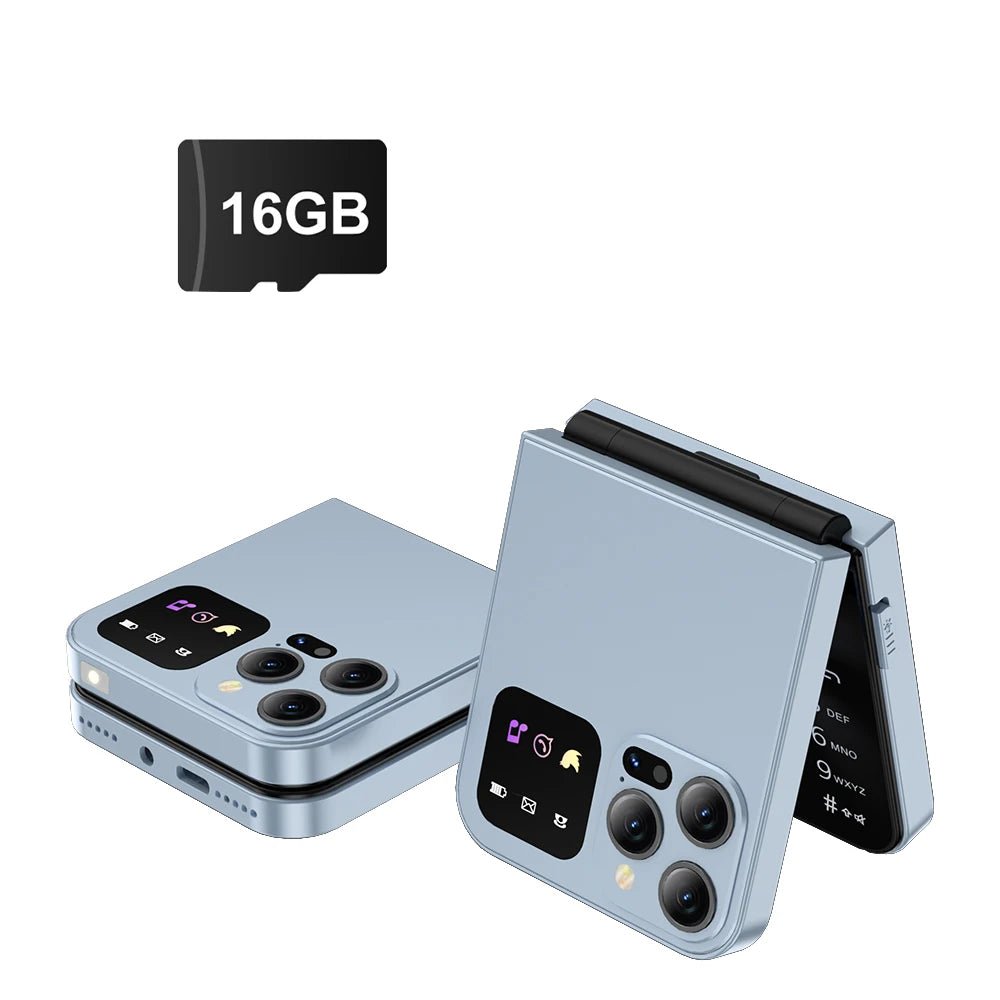 SERVO A50 Pro Flip Phone Dual SIM GSM Torch Call Recording - Taylor K Shop