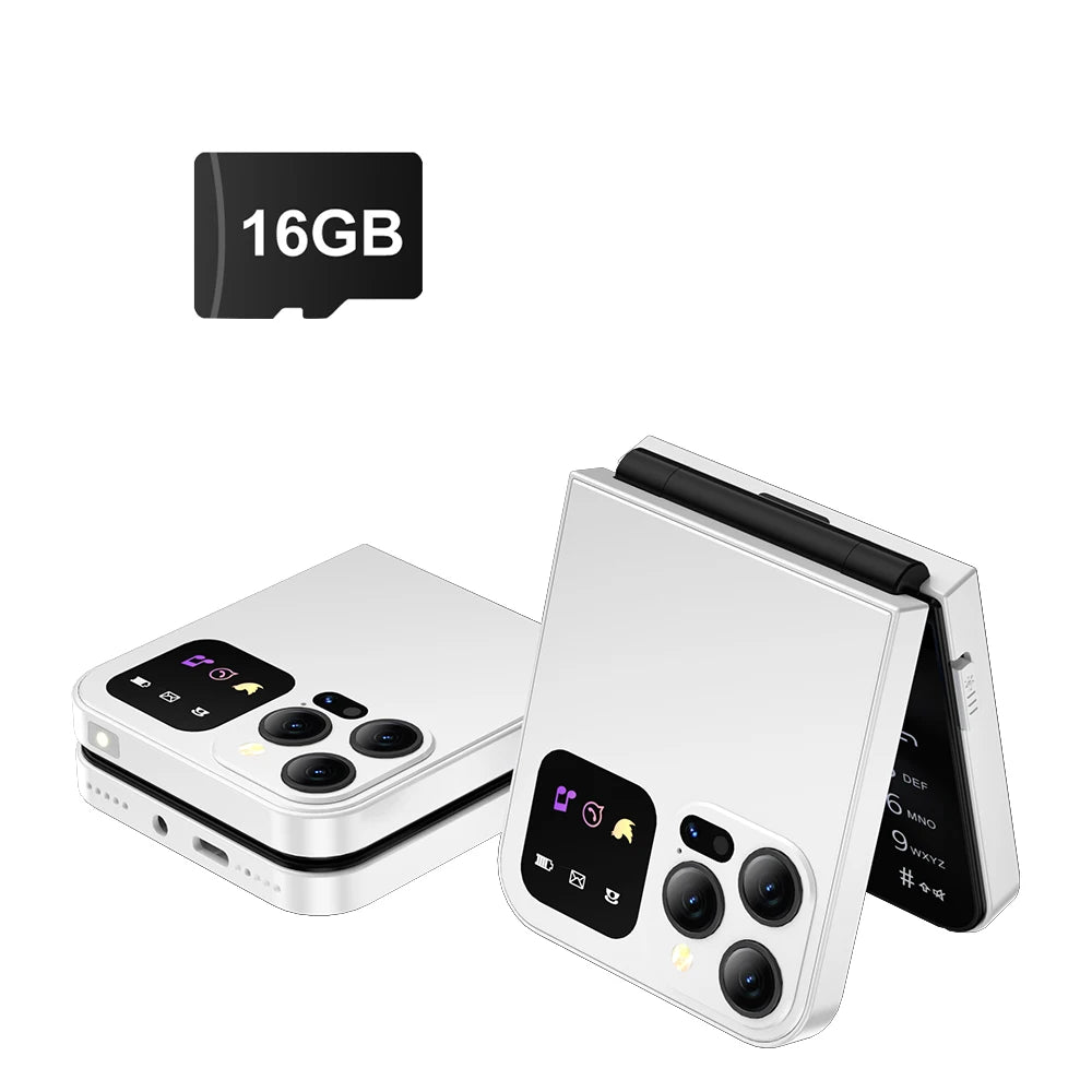 SERVO A50 Pro Flip Phone Dual SIM GSM Torch Call Recording - Taylor K Shop