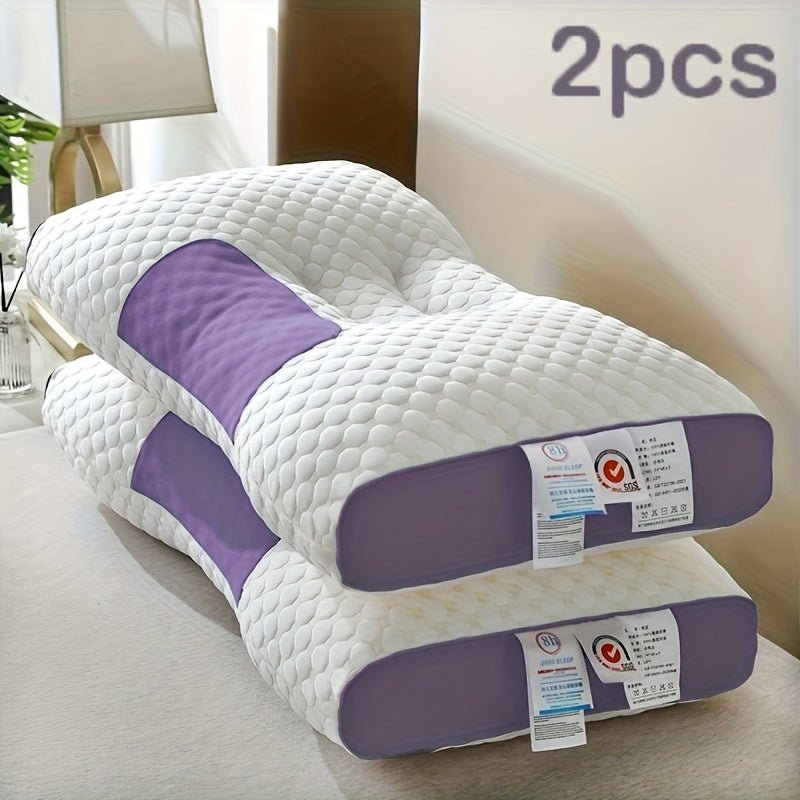 Set of 2 Breathable Knitted Pillows for Neck Support - Taylor K Shop