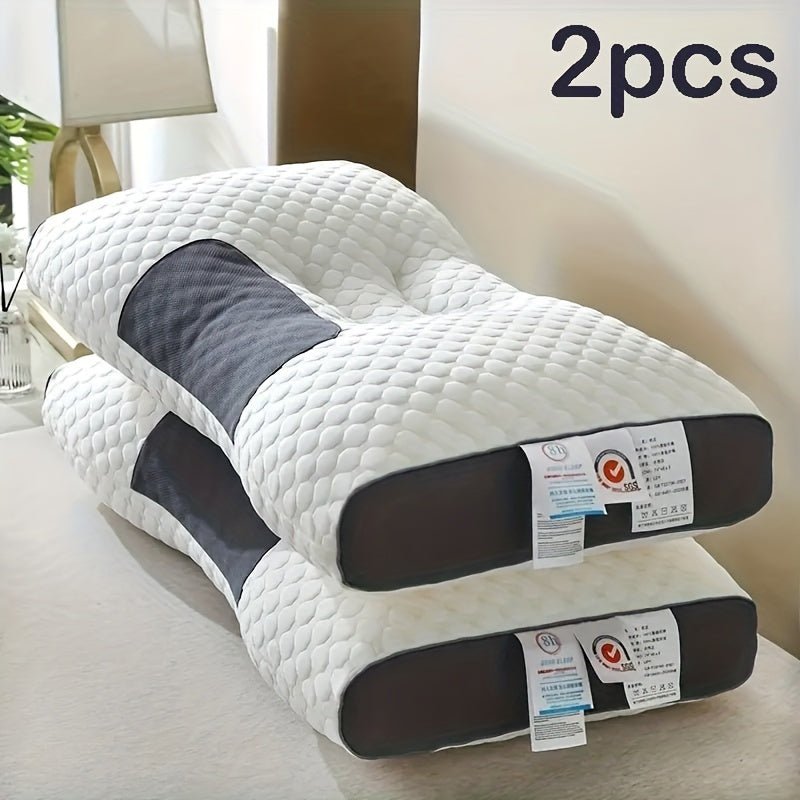 Set of 2 Breathable Knitted Pillows for Neck Support - Taylor K Shop