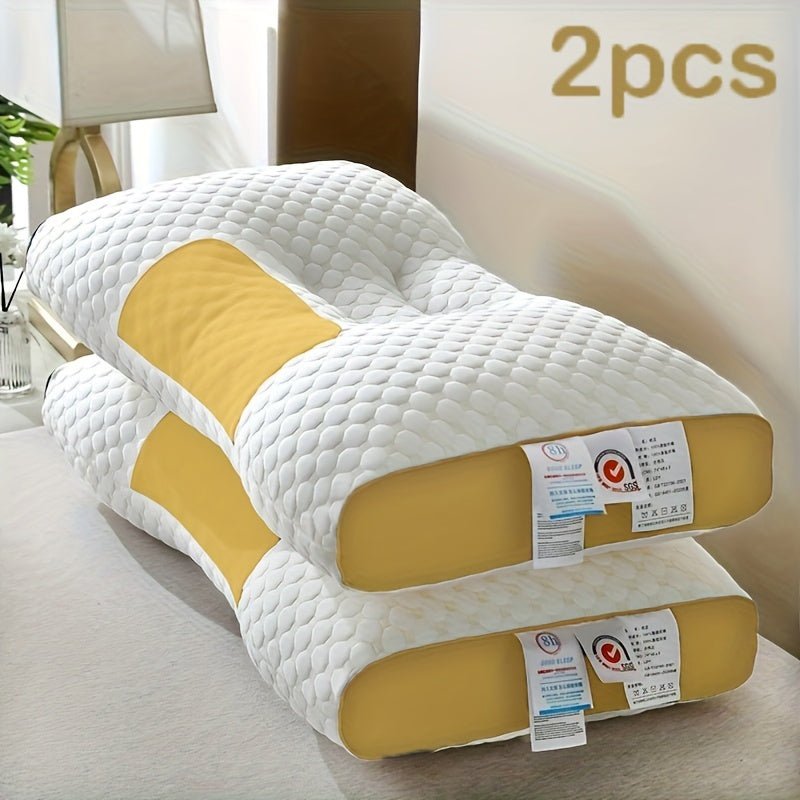 Set of 2 Breathable Knitted Pillows for Neck Support - Taylor K Shop