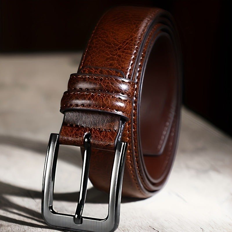 Set of 2 Mens Retro Leather Belts Ideal Fathers Day Gift - Taylor K Shop