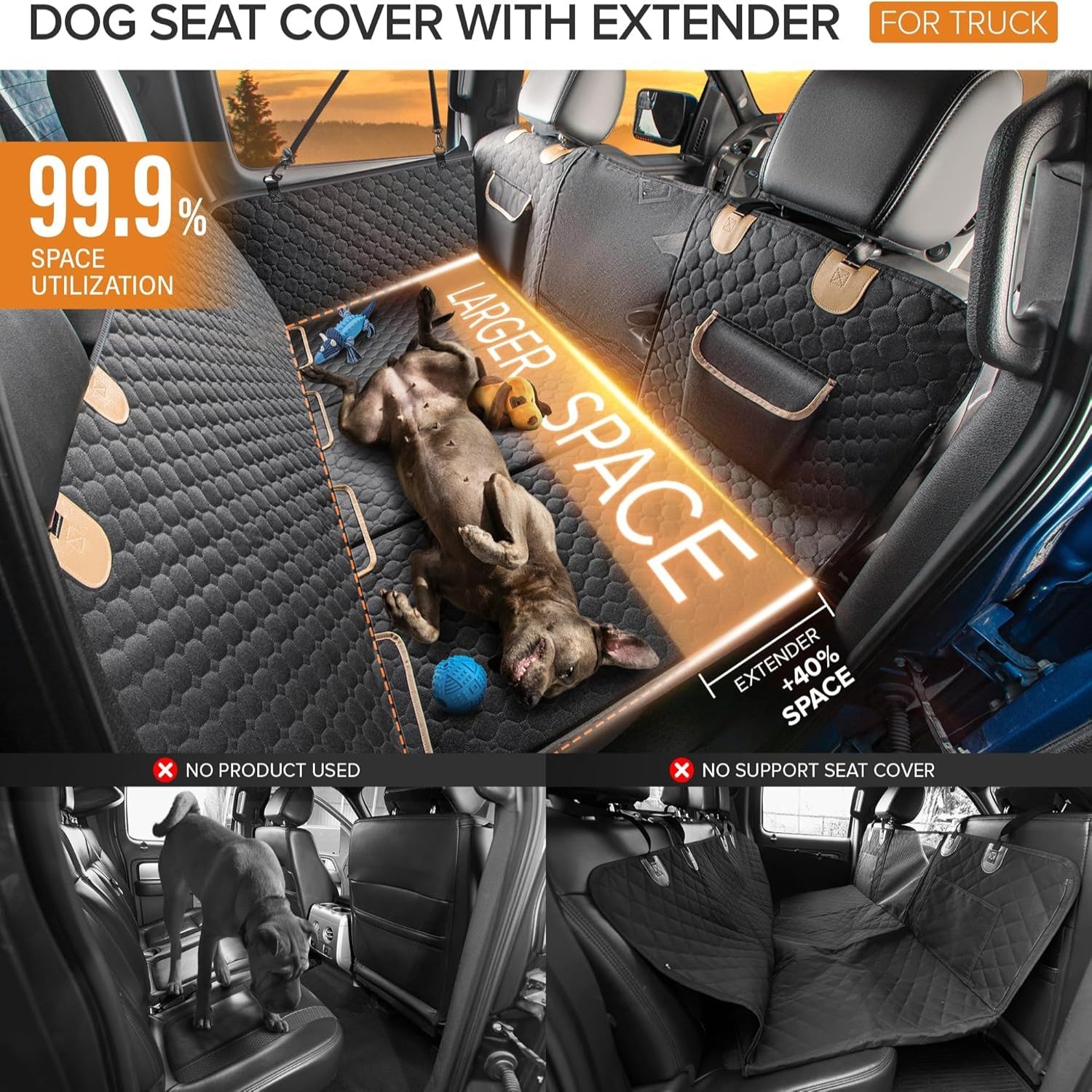 SHARLOVY Heavy Duty Waterproof Dog Car Seat Cover XL - Taylor K Shop