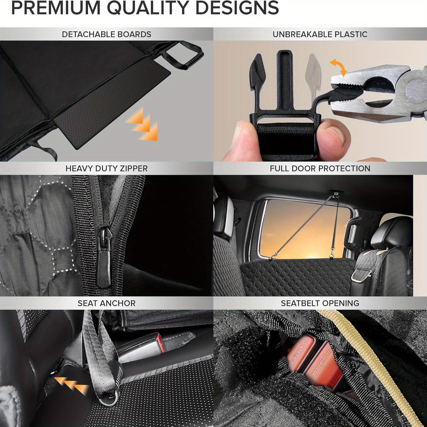 SHARLOVY Heavy Duty Waterproof Dog Car Seat Cover XL - Taylor K Shop