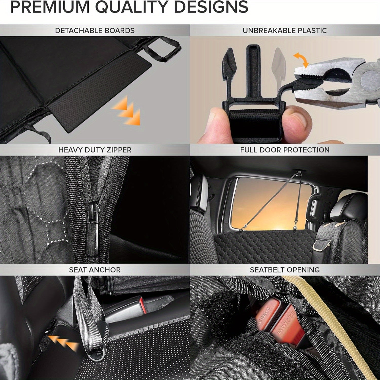 SHARLOVY Heavy Duty Waterproof Dog Car Seat Cover XL - Taylor K Shop