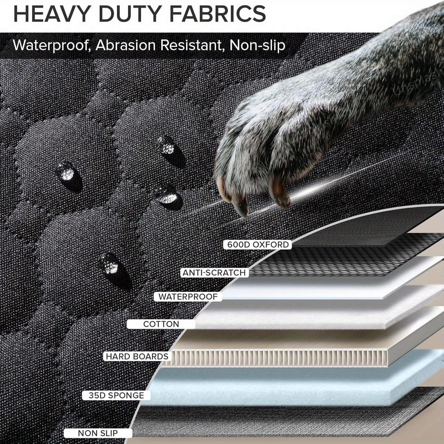 SHARLOVY Heavy Duty Waterproof Dog Car Seat Cover XL - Taylor K Shop