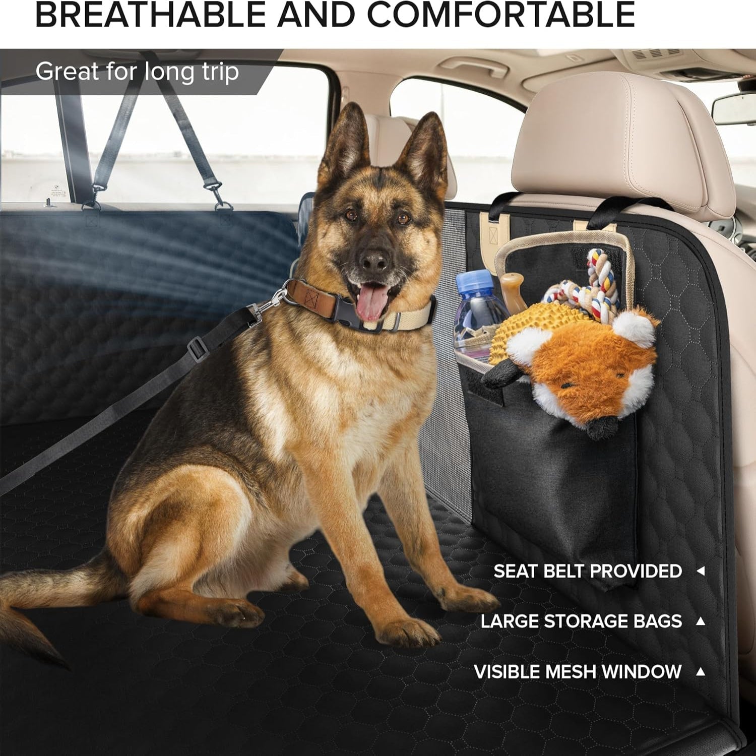 SHARLOVY Heavy Duty Waterproof Dog Car Seat Cover XL - Taylor K Shop