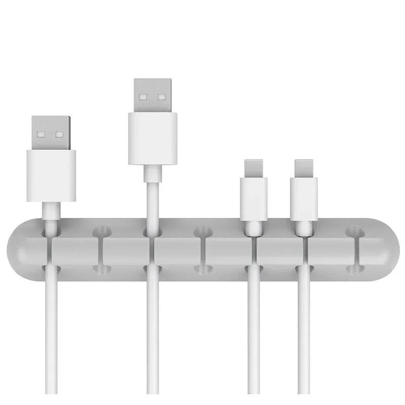 Silicone USB Cable Organizer Desktop Management Clips - Taylor K Shop