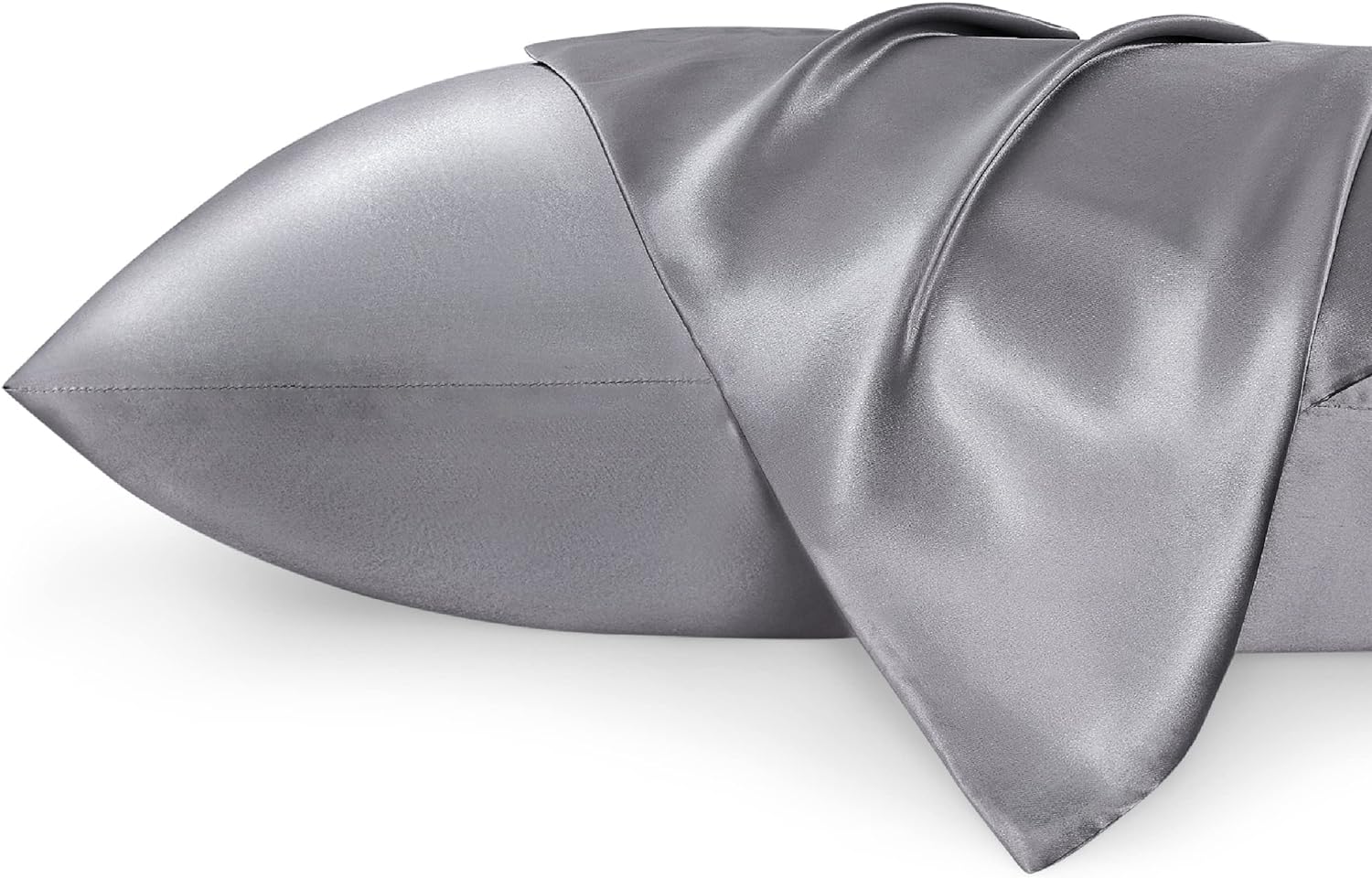Silver Grey Satin Pillowcase Set for Hair Skin - Taylor K Shop