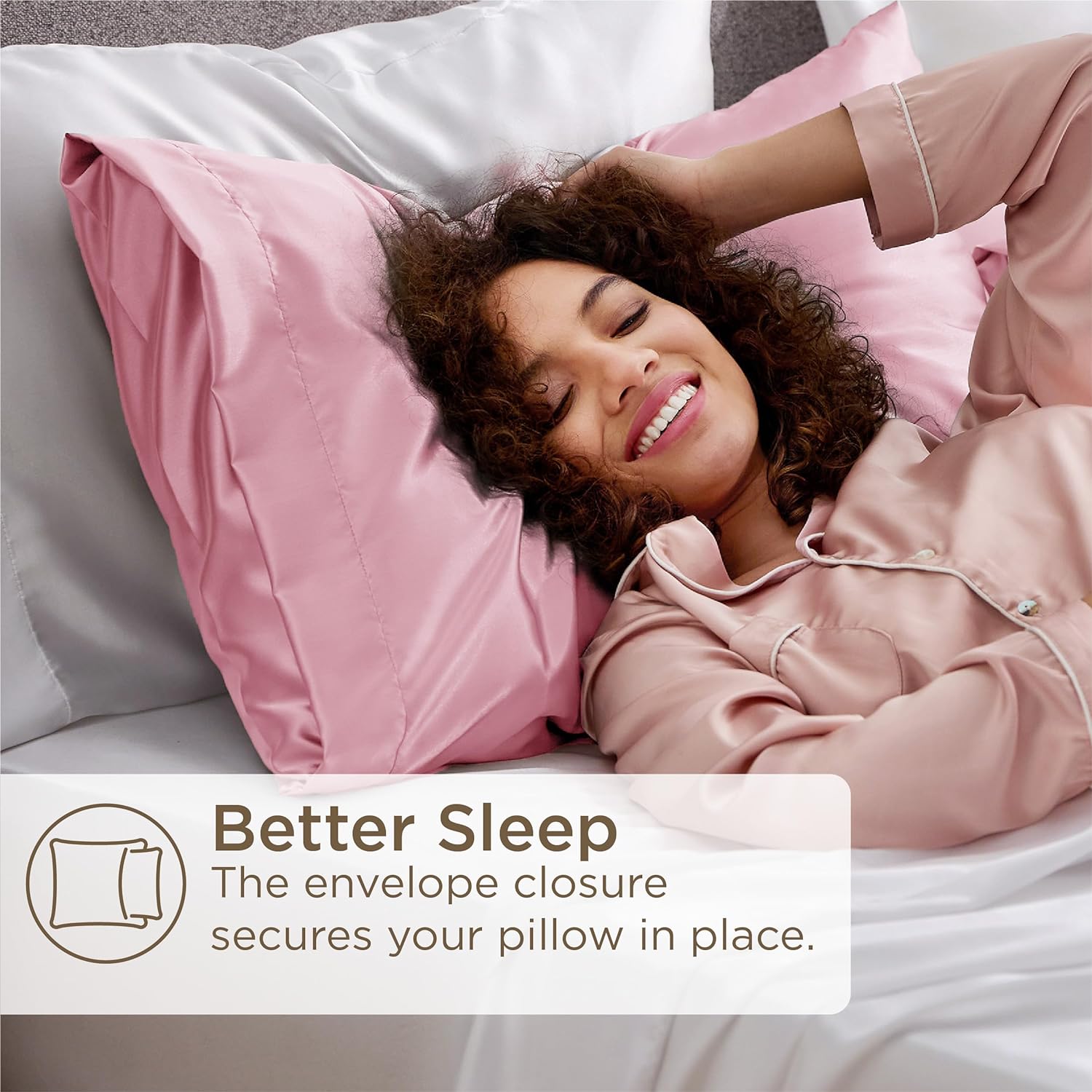 Silver Grey Satin Pillowcase Set for Hair Skin - Taylor K Shop