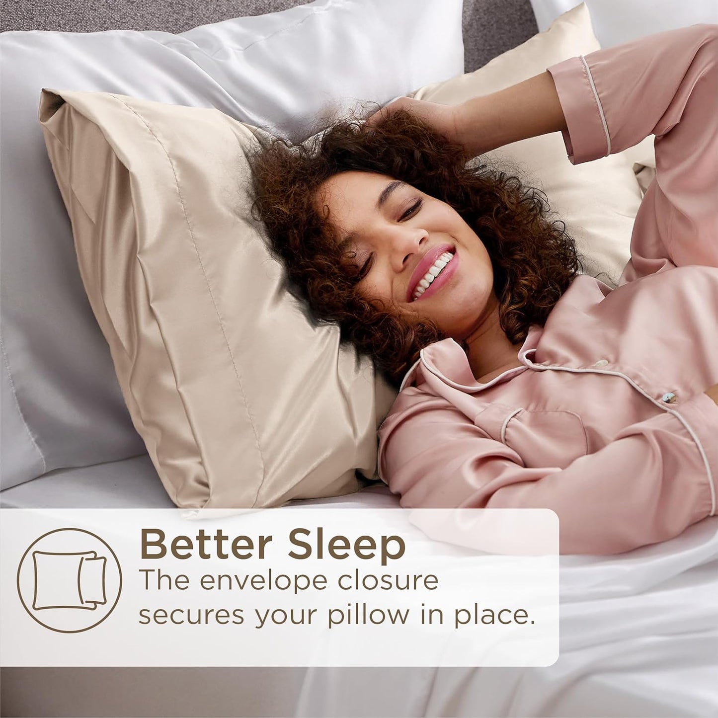 Silver Grey Satin Pillowcase Set for Hair Skin - Taylor K Shop