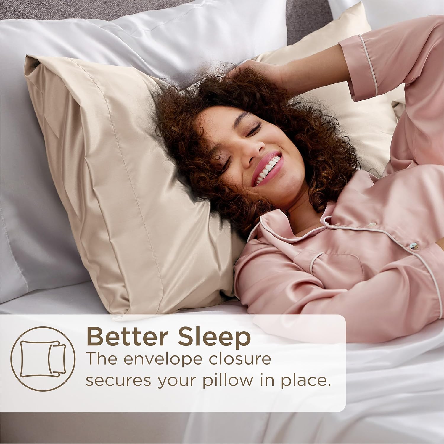 Silver Grey Satin Pillowcase Set for Hair Skin - Taylor K Shop