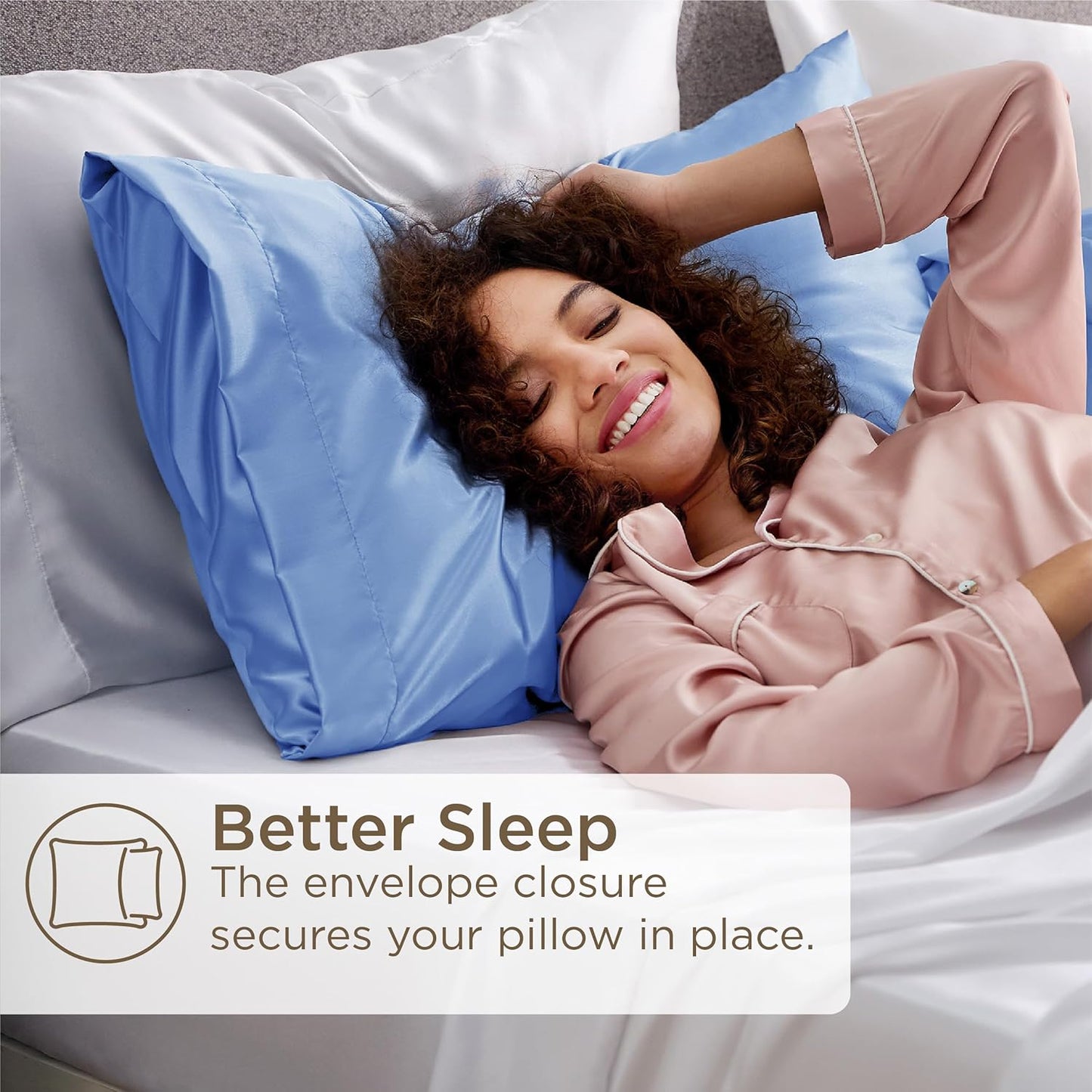 Silver Grey Satin Pillowcase Set for Hair Skin - Taylor K Shop