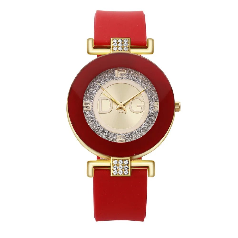 Sleek Minimalist Womens Black White Silicone Watch - Taylor K Shop