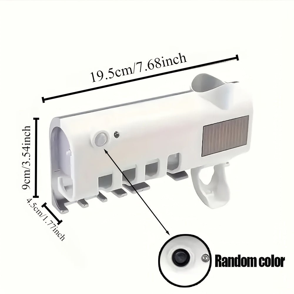 Smart Toothbrush Sanitizer Automatic Dispenser NoDrill USB Charge - Taylor K Shop