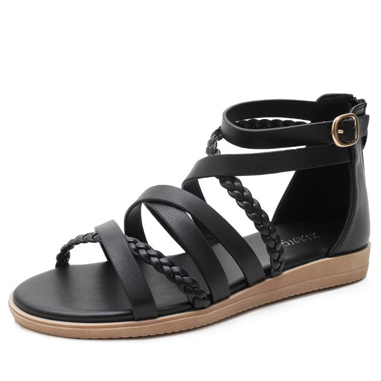 Summer Braided Roman Sandals Women - Taylor K Shop