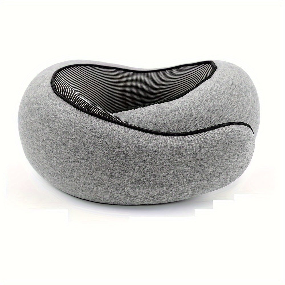 TopRated Gray UShaped Memory Foam Travel Pillow - Taylor K Shop