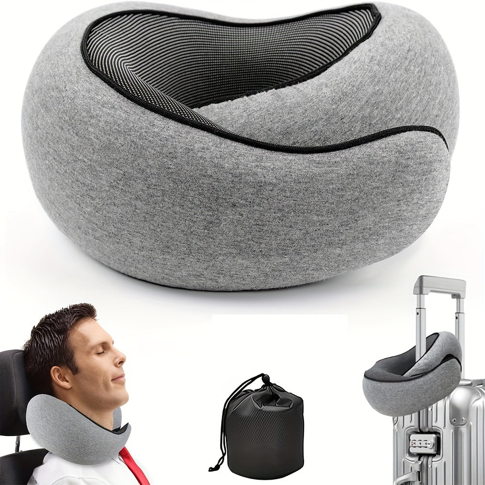 TopRated UShaped Gray Memory Foam Travel Pillow - Taylor K Shop