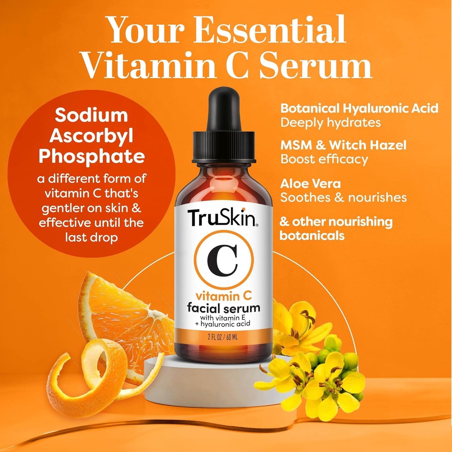 TruSkin Vitamin C AntiAging Brightening Serum 2 Fl Oz - Taylor K Shop
