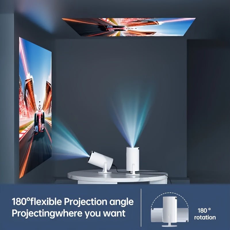 UltraPortable 4K Mini Projector with WiFi 180 Rotation - Taylor K Shop