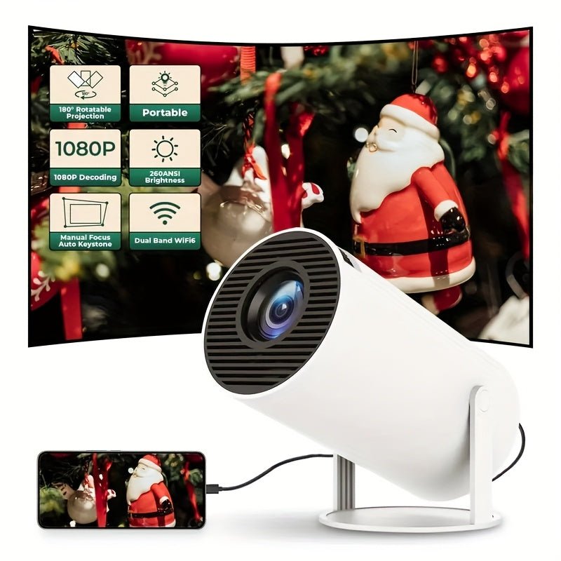 UltraPortable 4K Mini Projector with WiFi 180 Rotation - Taylor K Shop