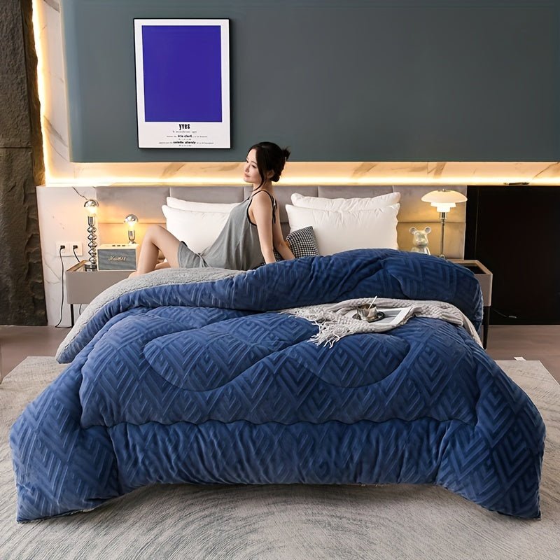 UltraSoft Embossed Velvet Winter Comforter Cozy Warmth - Taylor K Shop