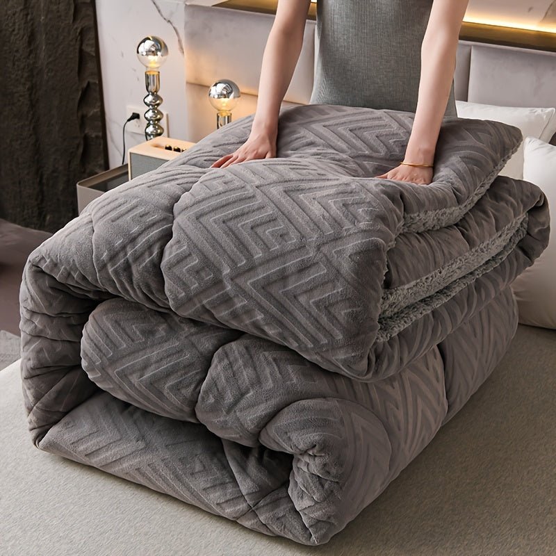 UltraSoft Embossed Velvet Winter Comforter Cozy Warmth - Taylor K Shop