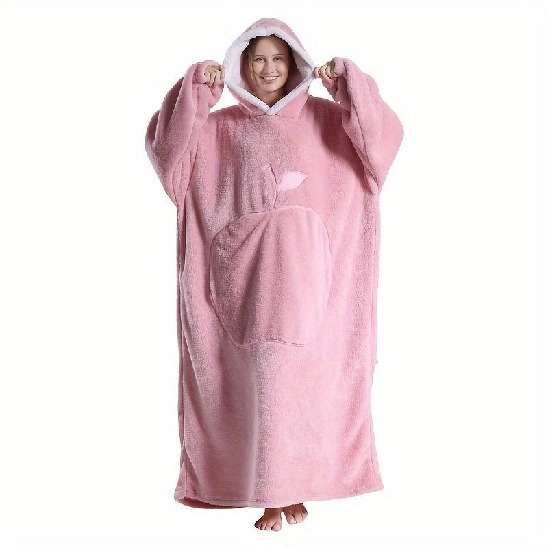 Unisex FrenchStyle Wearable Blanket Hoodie with Apple Pocket - Taylor K Shop