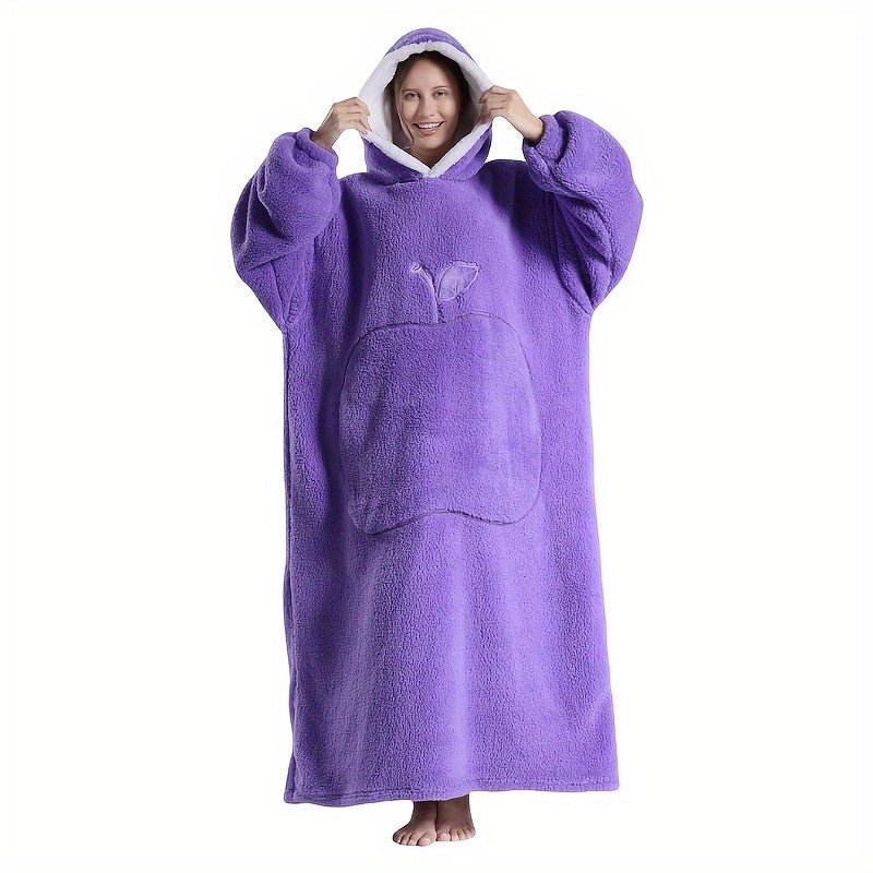 Unisex FrenchStyle Wearable Blanket Hoodie with Apple Pocket - Taylor K Shop