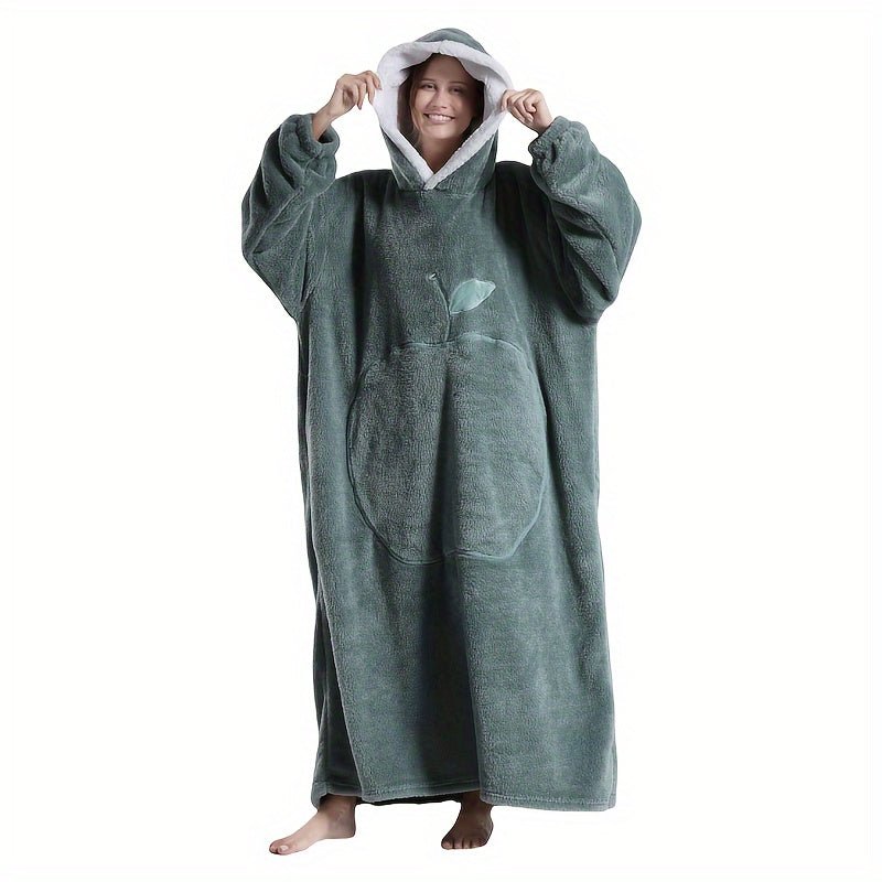 Unisex FrenchStyle Wearable Blanket Hoodie with Apple Pocket - Taylor K Shop