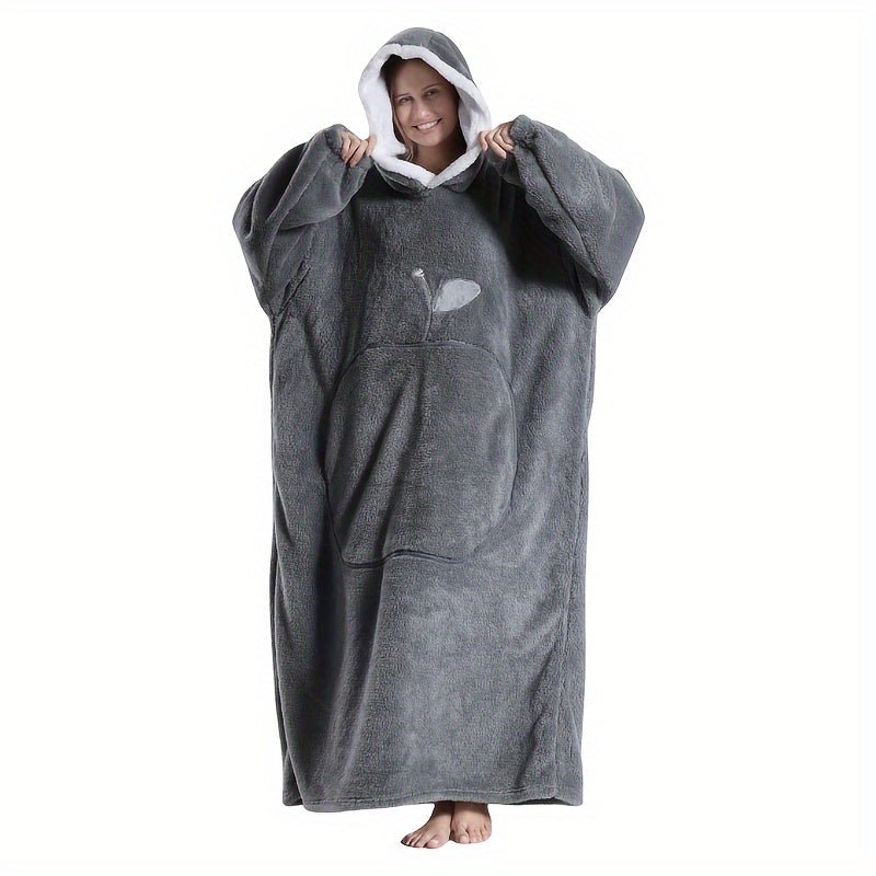 Unisex FrenchStyle Wearable Blanket Hoodie with Apple Pocket - Taylor K Shop