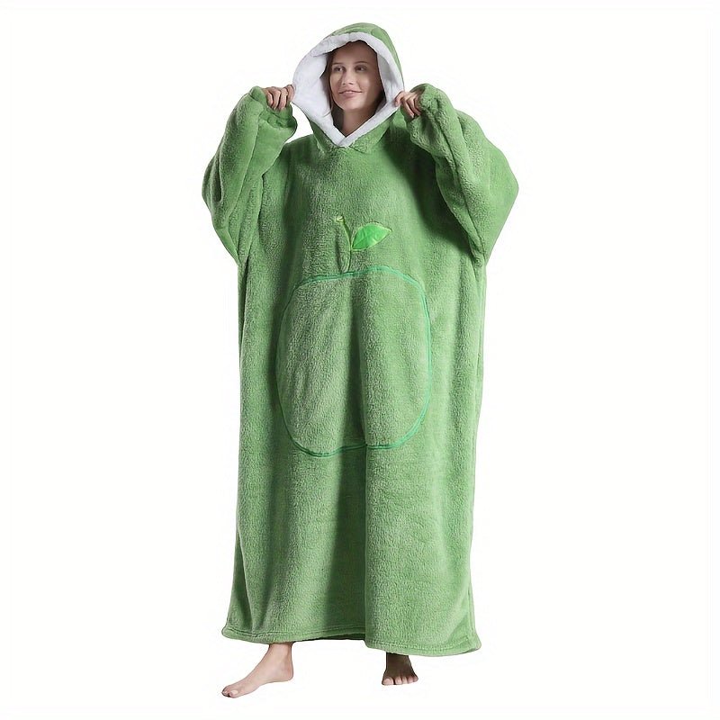 Unisex FrenchStyle Wearable Blanket Hoodie with Apple Pocket - Taylor K Shop