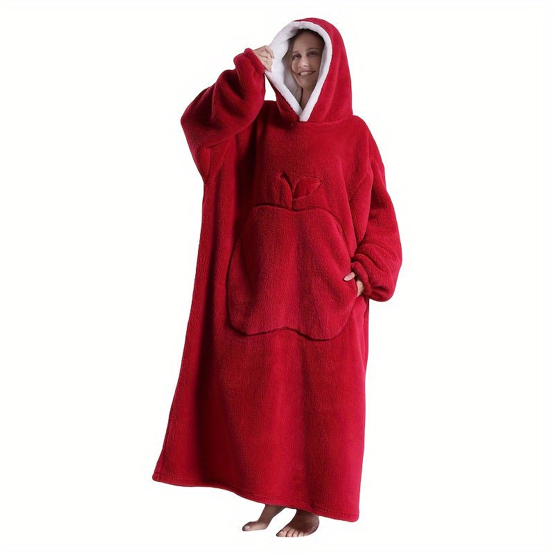 Unisex FrenchStyle Wearable Blanket Hoodie with Apple Pocket - Taylor K Shop