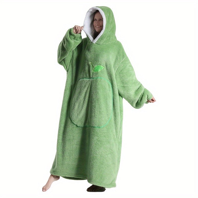 Unisex FrenchStyle Wearable Blanket Hoodie with Apple Pocket - Taylor K Shop