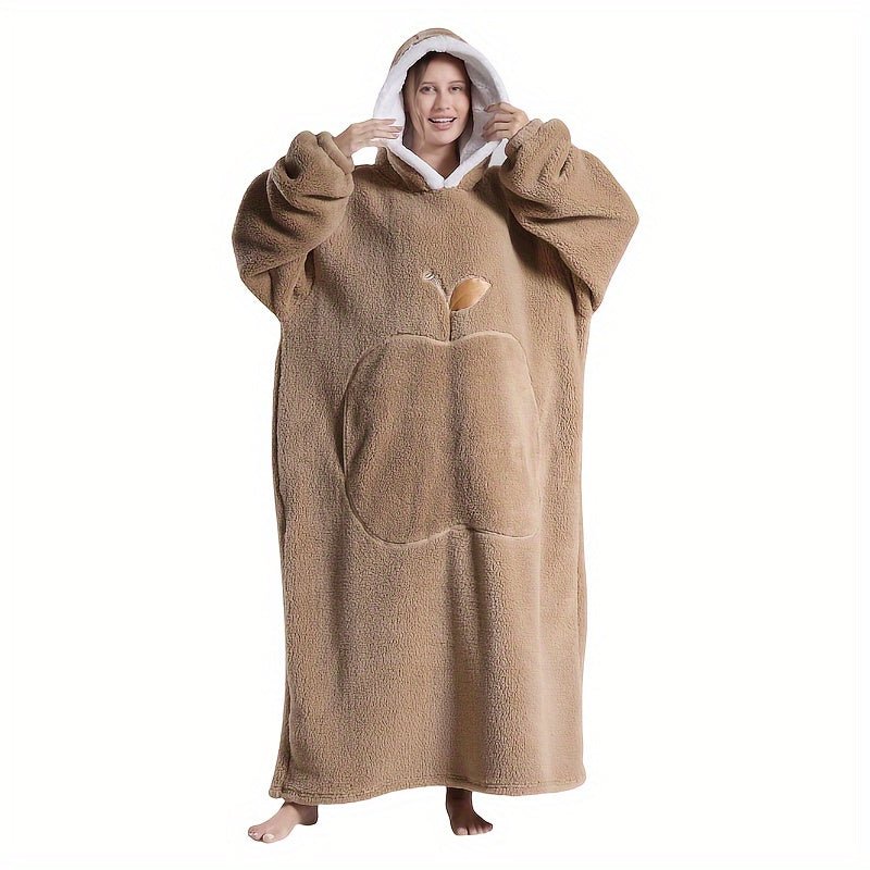 Unisex FrenchStyle Wearable Blanket Hoodie with Apple Pocket - Taylor K Shop